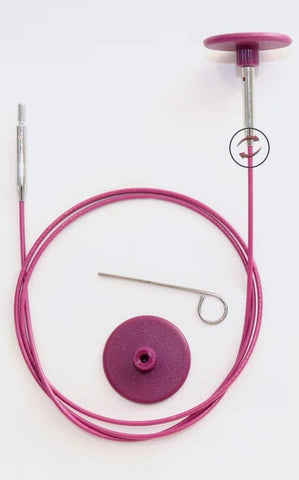 KNITPRO SWIVELLING INTERCHANGABLE NEEDLE CABLE