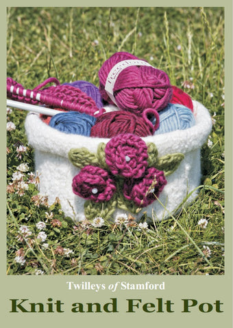 TWILLEYS LEAFLET KNIT AND FELT POT DIGITAL DOWNLOAD