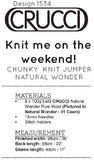 CRUCCI KNIT ME ON THE WEEKEND DIGITAL DOWNLOAD